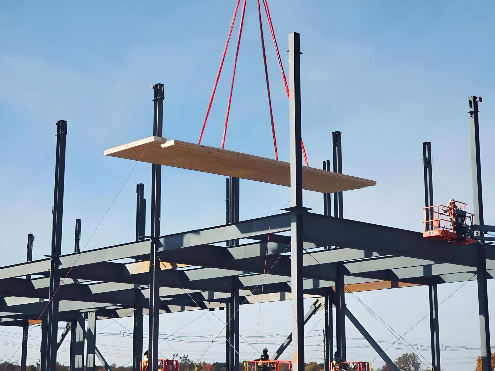  Microsoft is now building data centres using cross-laminated timber for its floors and ceilings in order to reduce the amount of steel and concrete used. The wood will be encased in a thin layer of concrete for waterproofing and durability. (Photo Credit: Microsoft)