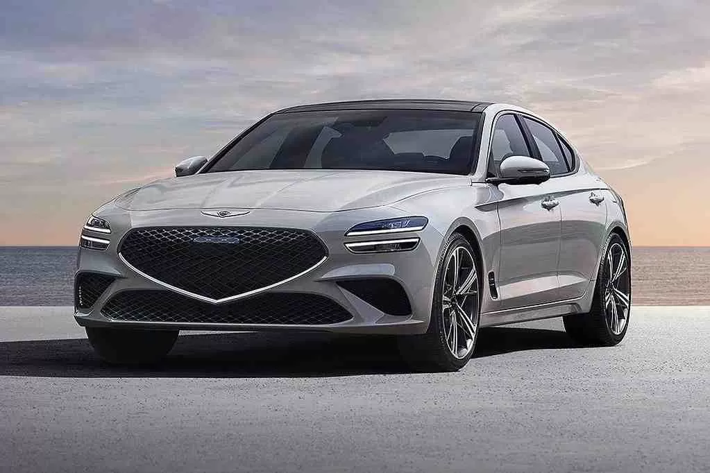 Genesis G70… well-equipped for its price, packs a sporting chassis and is available in sedan and ‘shooting brake’ body styles. (Photo credit: Hyundai Motor Co.)
