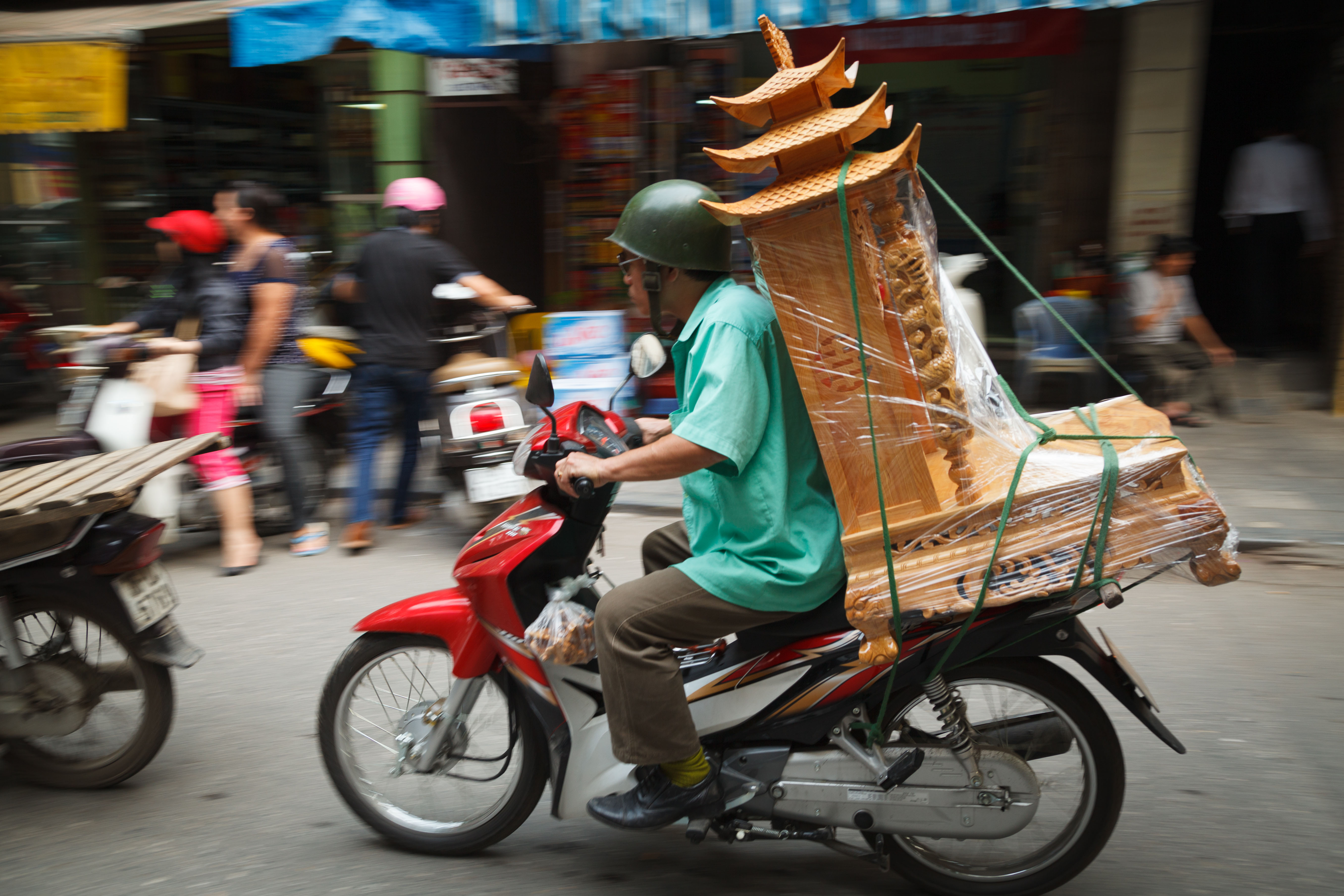 In recent decades, Vietnam has emerged as a global powerhouse for furniture - using tropical hardwoods from across the world to manufacture high-value furniture items, which are then exported to the United States, Europe and the Asia-Pacific region. (Photo Credit: Rob Arnold / Alamy Stock Photo)
