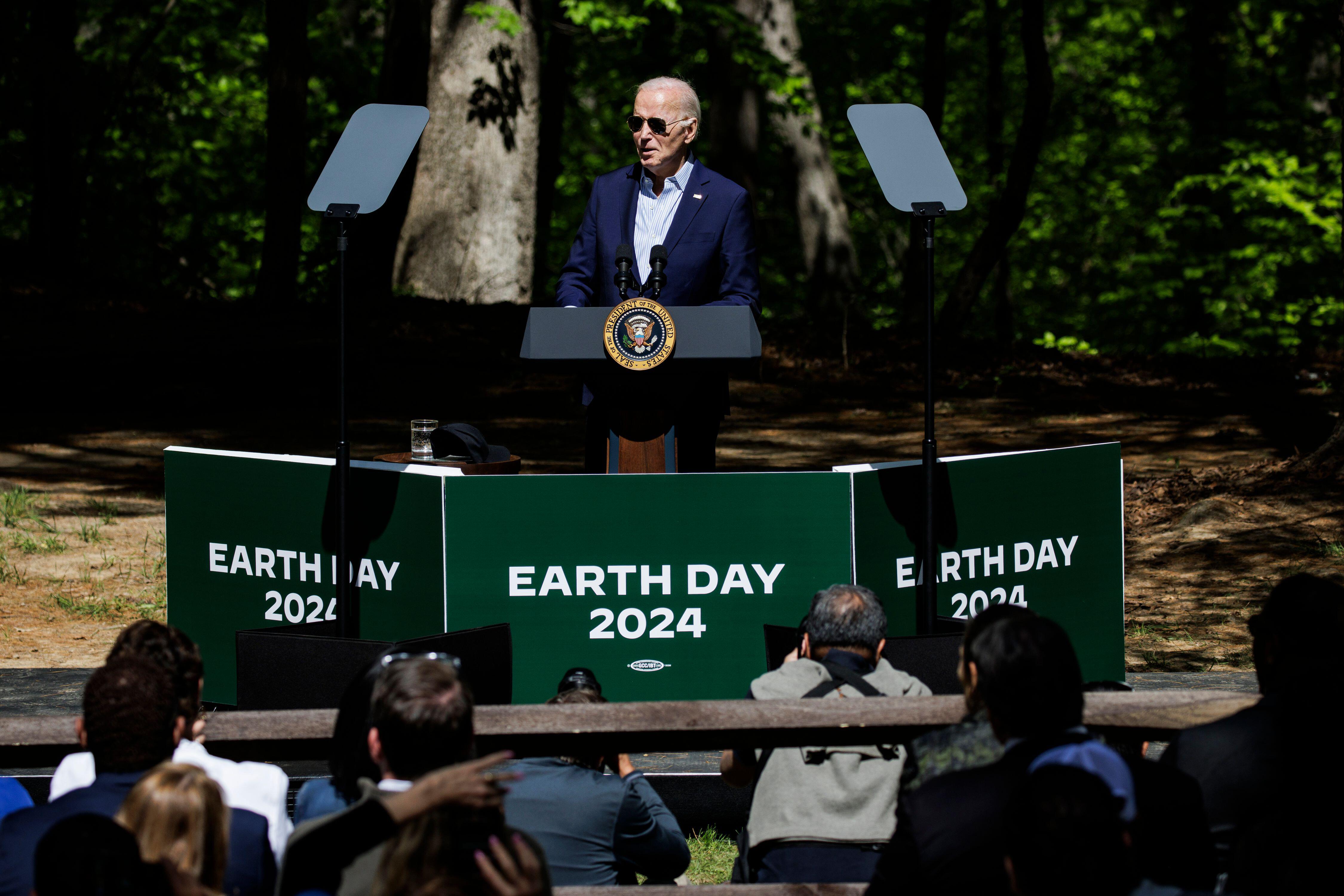 The outgoing president has back tracked on one of his signature promises - a 2022 Executive Order made during Earth Day to end Old-Growth logging across the United States. (Photo Credit: Sipa USA / Alamy Stock Photo)