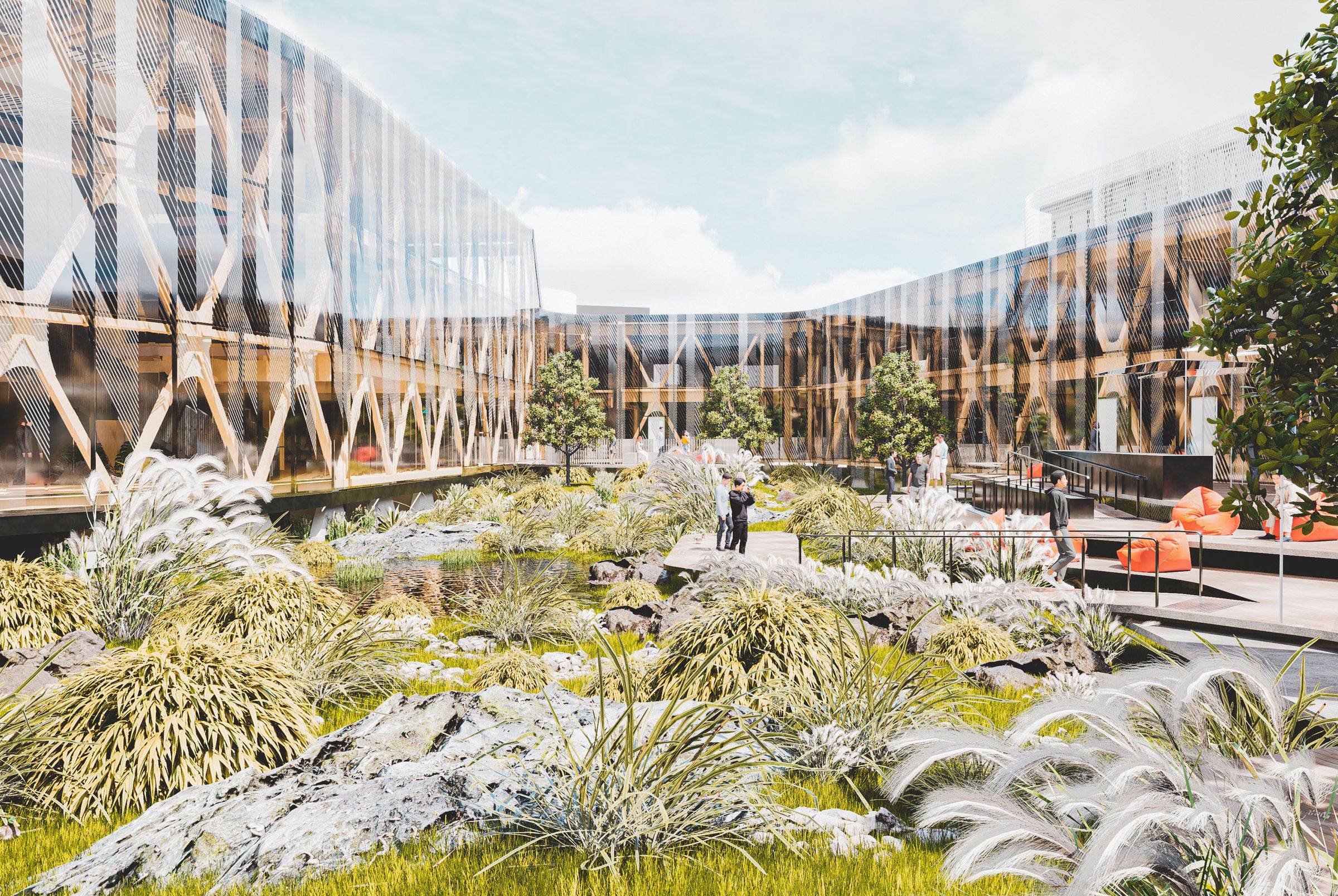 Fisher & Paykel Appliances new Global Headquarters is setting new standards for mass timber construction in New Zealand. (Photo Credit: Renders from RTA Studio)