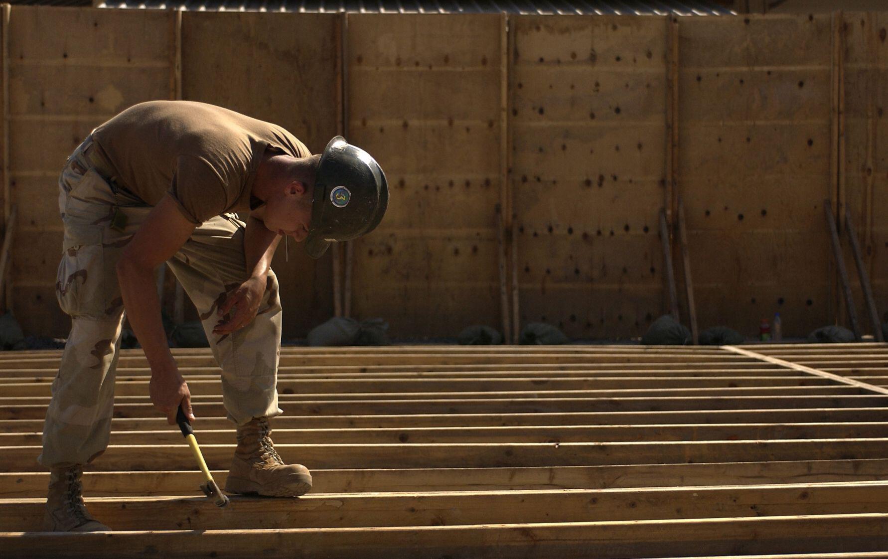 Huge volumes of Southeast Asian tropical timbers - including Shorea and Apitong - are used by the US Army and Navy in floorboards. However, that could now change with the US Government enacting a Natural Security probe into lumber imports (under Section 232) and with the US and EU looking to limit exports of Shorea and Apitong by adding both timber species to the CITIES Endangered Species. (Photo Credit: Mil image / Alamy Stock Photo)