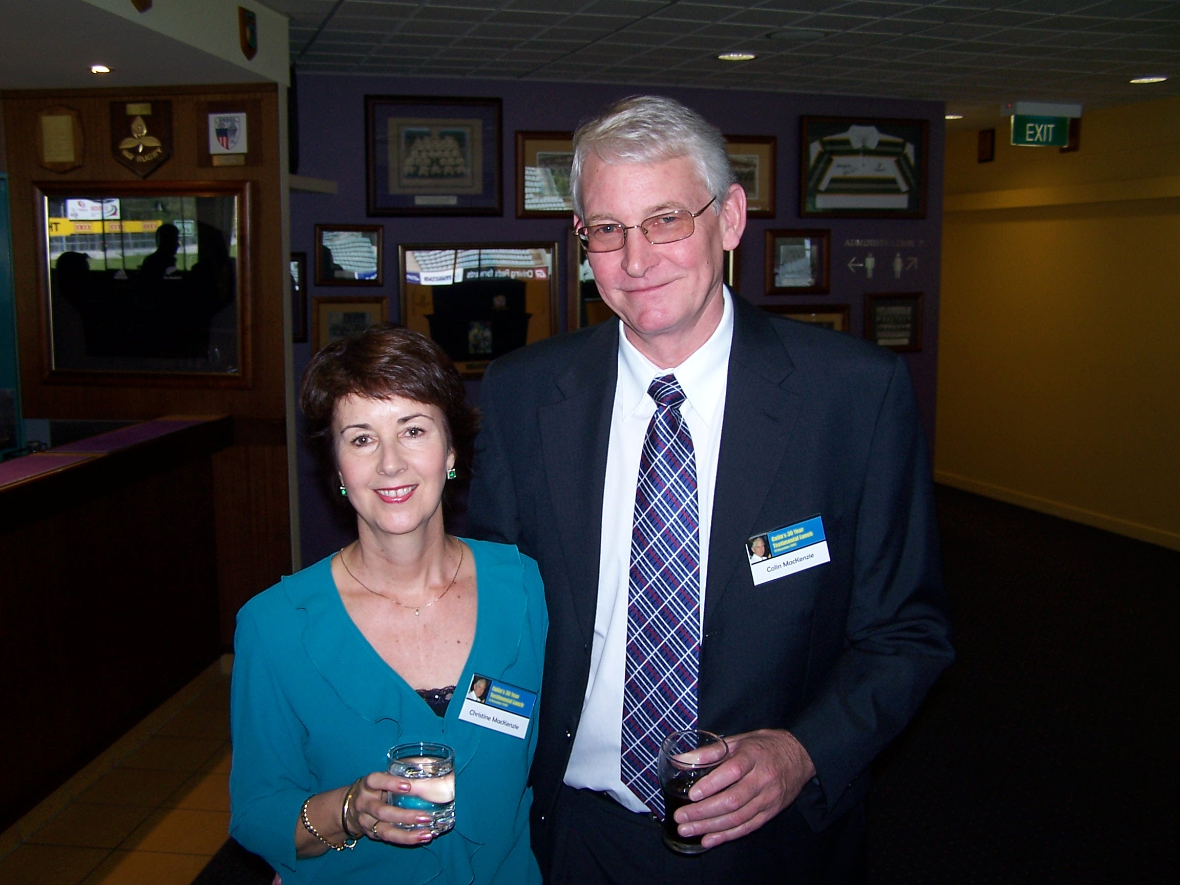 Colin MacKenzie with his wife Christine.